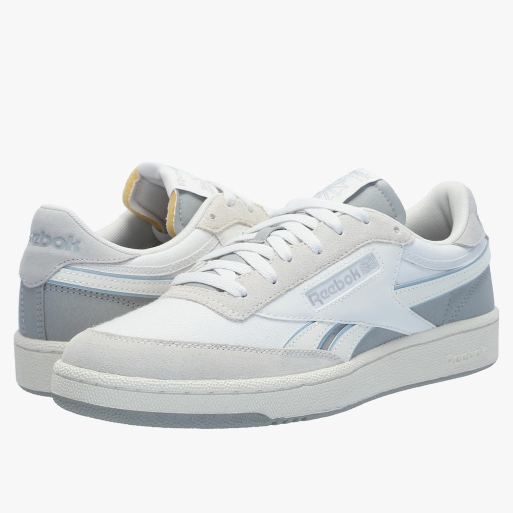 NIB Reebok Club C Revenge Unisex Tennis Shoes 👟 Grey & Chalk size 6.5 EUR 38.5